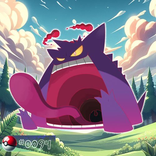 Gengar 10 Gigantamax Gengar Pokémon looming over a misty forest
