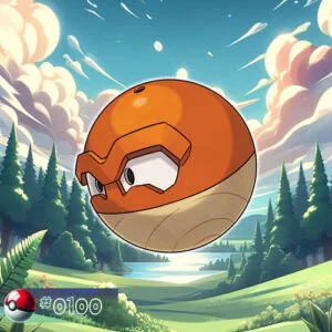 Hisuian Form Voltorb Pokémon disguised as a forest object