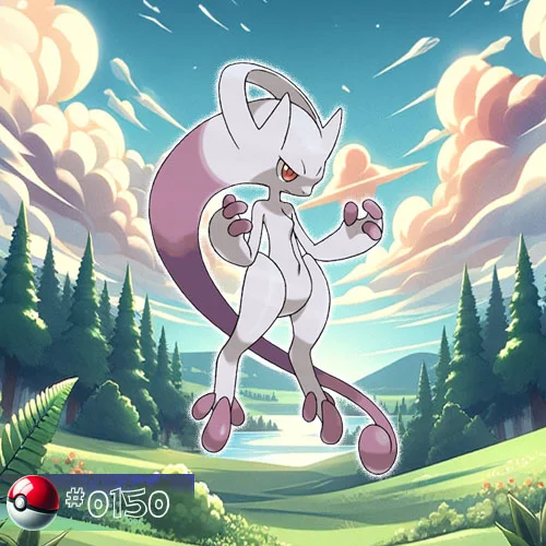 Mewtwo 3 Mega Mewtwo Y is a sleek and slender Pokémon with a streamlined appearance.