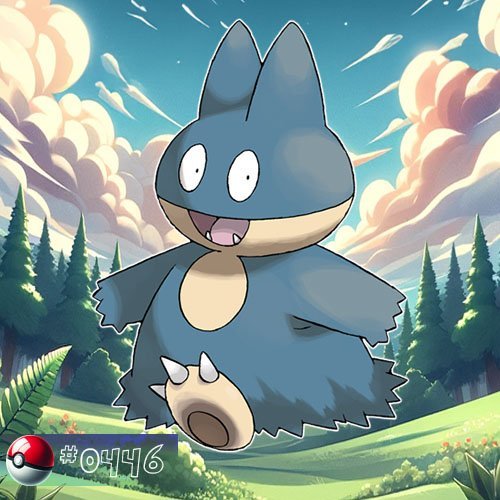 Munchlax is a small, bear-like Pokémon with a large appetite and a relaxed demeanor.