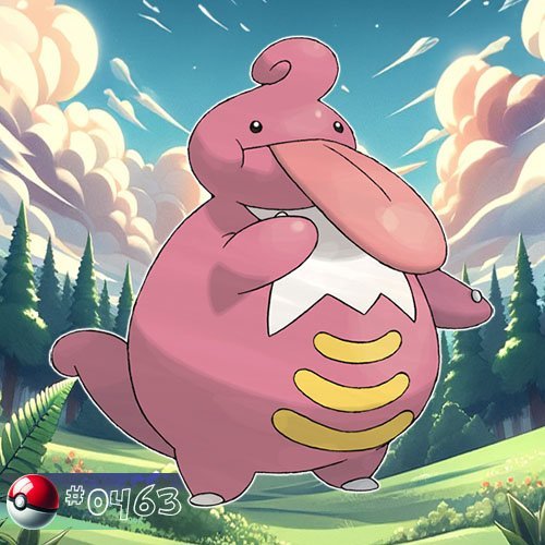 Lickitung 5 Lickilicky is a large, pink Pokémon with a round body, a curled tail, and an incredibly long tongue.