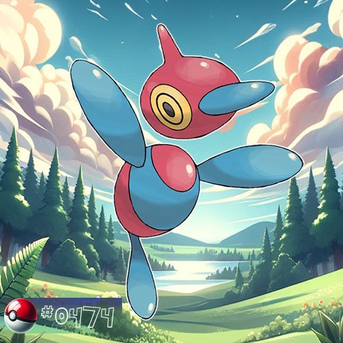 Porygon 8 Porygon-Z is a distorted, digital Pokémon with erratic movements and a fragmented appearance.