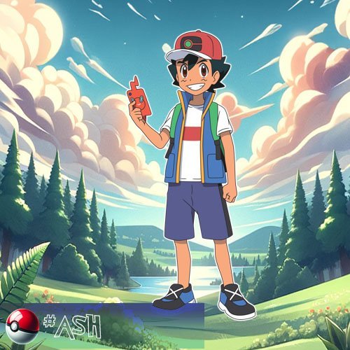 Ash Ketchum - the main protagonist of the Pokémon anime series.