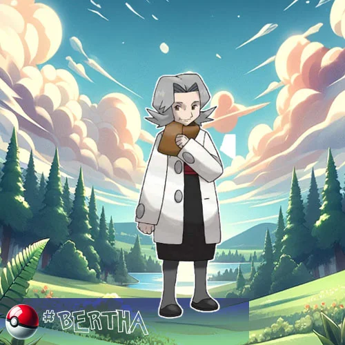 Ground type 6 Bertha - a member of Sinnoh's Elite Four specialized in Ground-type Pokémon.