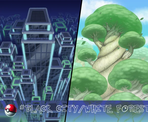 Black City - a bustling metropolis located in the Unova region.