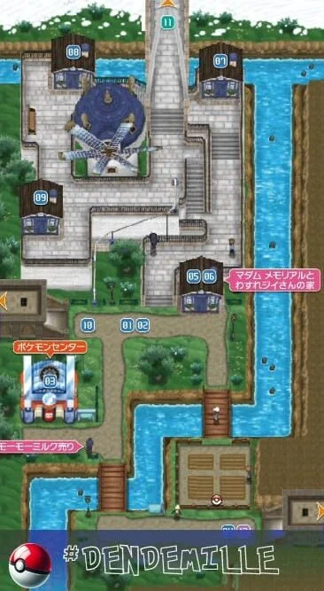 Dendemille Town, a quaint settlement nestled amidst the snowy landscapes in the Kalos.