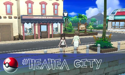 Alola region 4 Heahea City an urban center located on Akala Island in the Alola region.