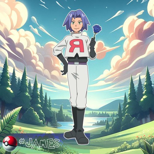 James 1 James - a key member of Team Rocket, alongside Jessie and Meowth.