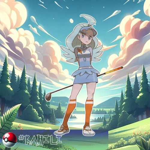 Alola region 29 Kahili - Flying-type Trainer, a previous Island Challenge Champion, and a member of the Elite Four in Alola.