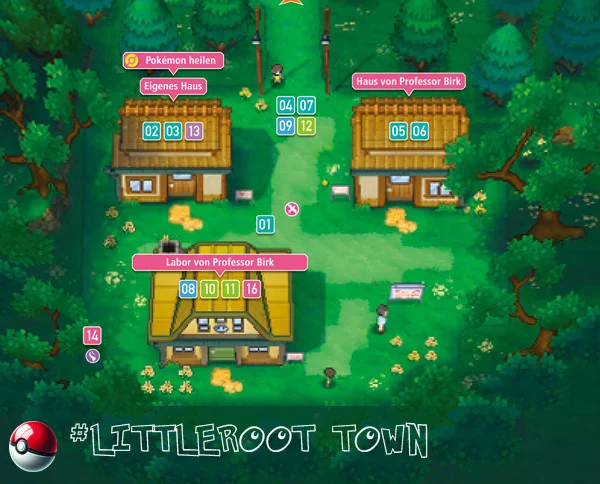 Littleroot Town a tranquill place situated in the southwestern part of the Hoenn region.