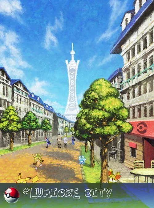 Lumiose City one of the urban centers in the Kalos region.