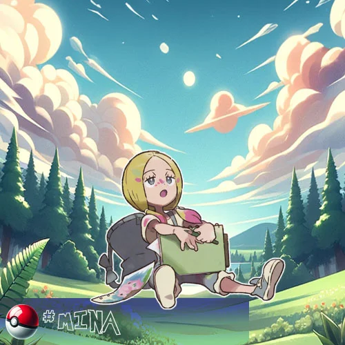 Alola region 20 Mina - the Trial Captain of Poni Island's Seafolk Village interested in Fairy-type Pokémon.