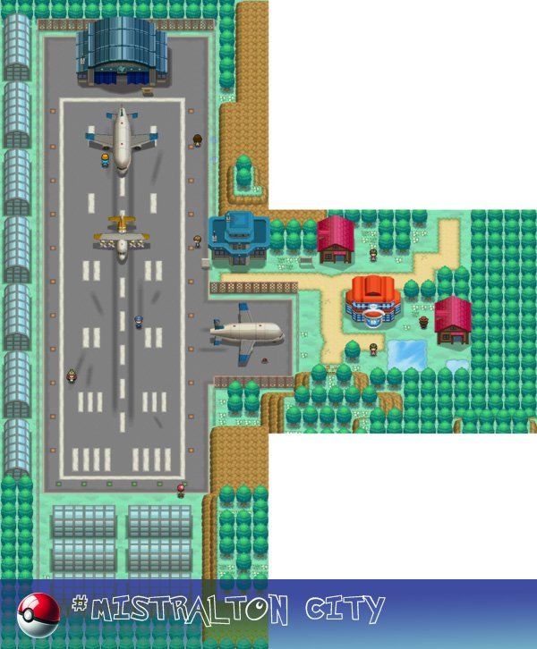 Unova region 9 Mistralton City, a picturesque town, situated in the Unova region.