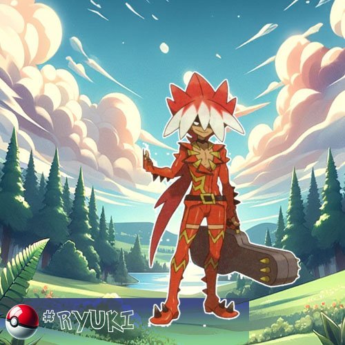 Dragon type 12 Ryuki - a rock guitarist and a Dragon-type Pokémon Trainer.