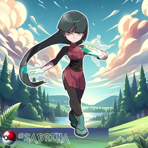 Sabrina - a Gym leader of the Saffron City Gym, and a master of Psychic-type Pokémon.
