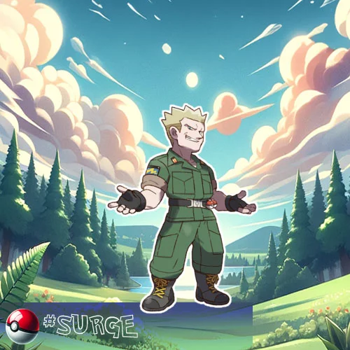 Lt. Surge - a Gym leader of Vermilion City Gym and an expert in Electric-type Pokémon.