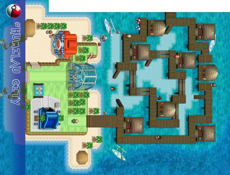 Humilau City, a picturesque coastal place situated in northeastern Unova.