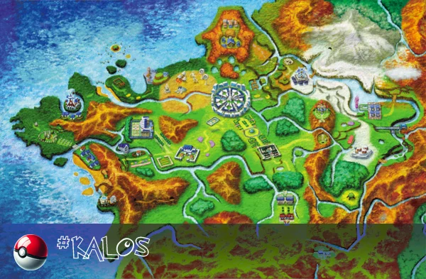 Kalos region in the Pokémon world.