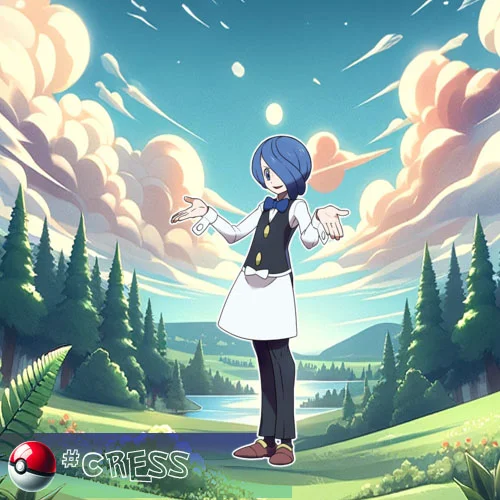 Pokémon Trainers 57 Cress - One of three Gym leaders in Striaton City in Unova