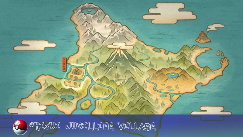 Hisui region 2 Location of Jubilife Village in Hisui region.