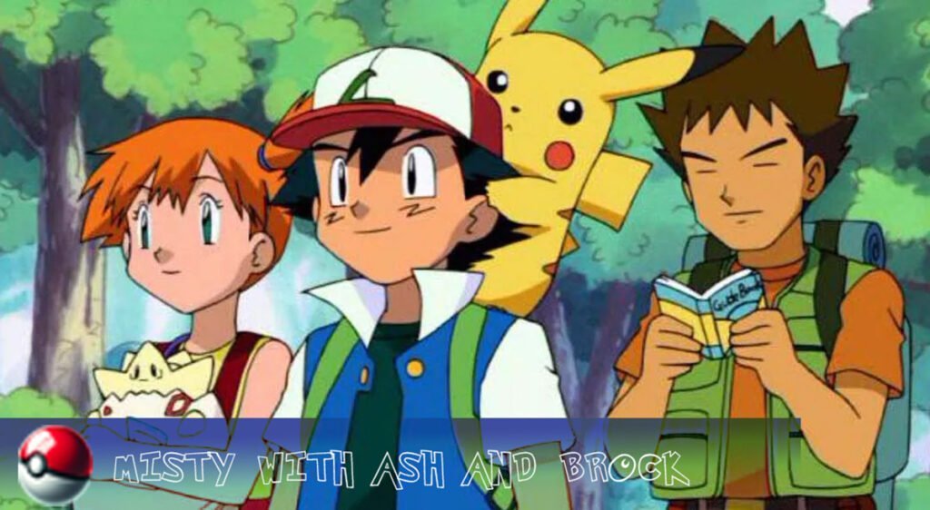 Misty (anime) 3 Misty with Ash and Brock.