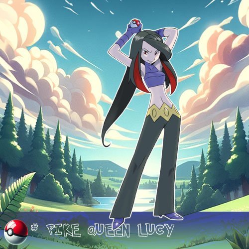 Pokémon Trainers 108 Lucy - the Frontier Brain and law-keeper of Battle Pike, owning a Trainer class Pike Queen.