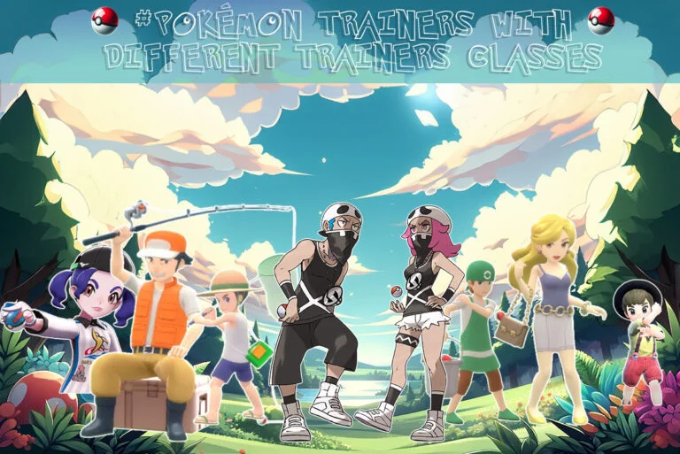 Pokémon Trainers with different Trainer classes.