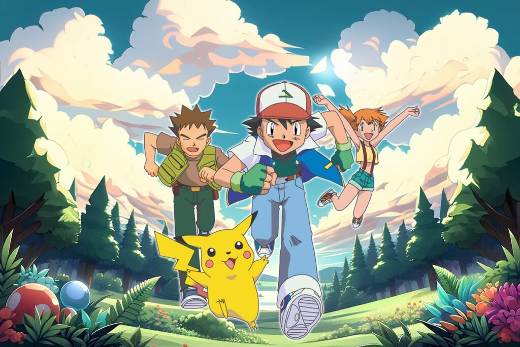 Introducing your ultimate Pokémon resource for fans 2 Ash Misty i Brock zajedno ovako ali moze na nasa pozadini ako mozes da ih isjeces